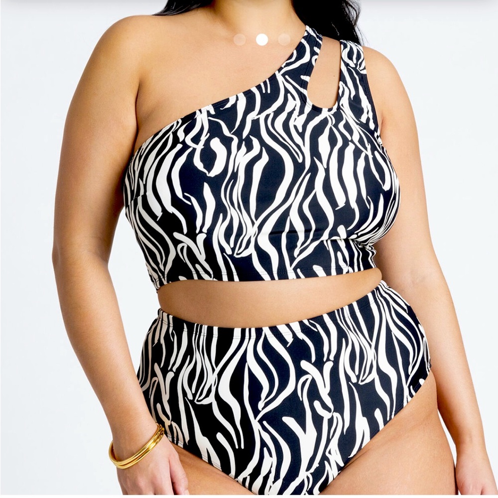 Zebra print bikini bottom